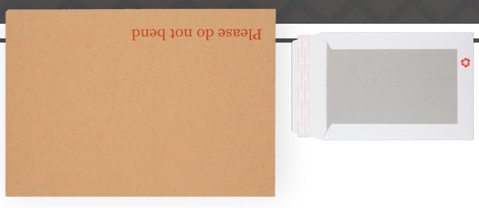 board back envelopes